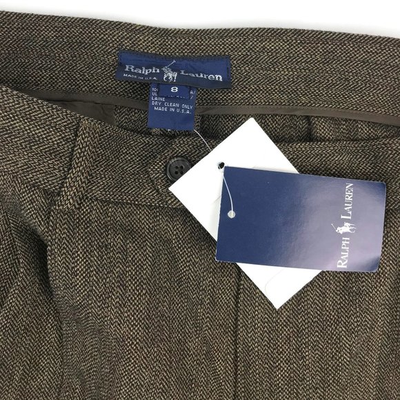 Ralph Lauren Wool Tweed Dress Career Pants Size 8 - Picture 12 of 15